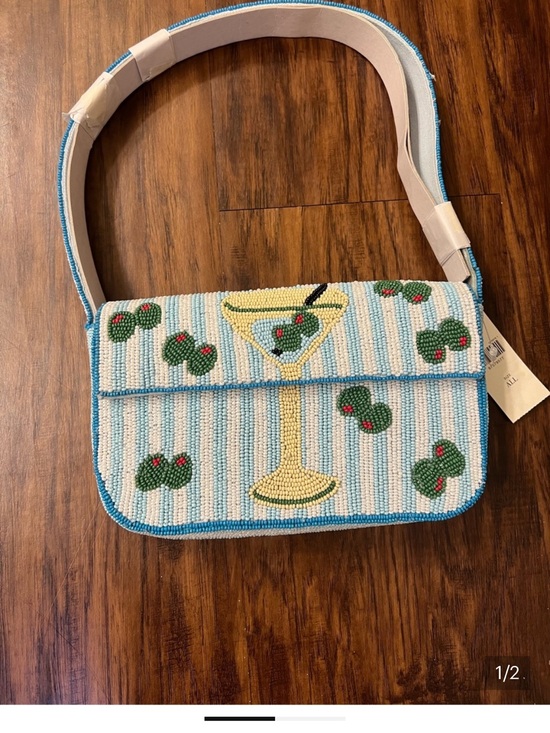 Anthropologie Handbags - Anthropologie Fiona Beaded Bag: Food & Drink Edition